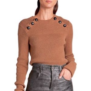 Isabel Marant Koyle Sweater Camel Long Sleeve Top